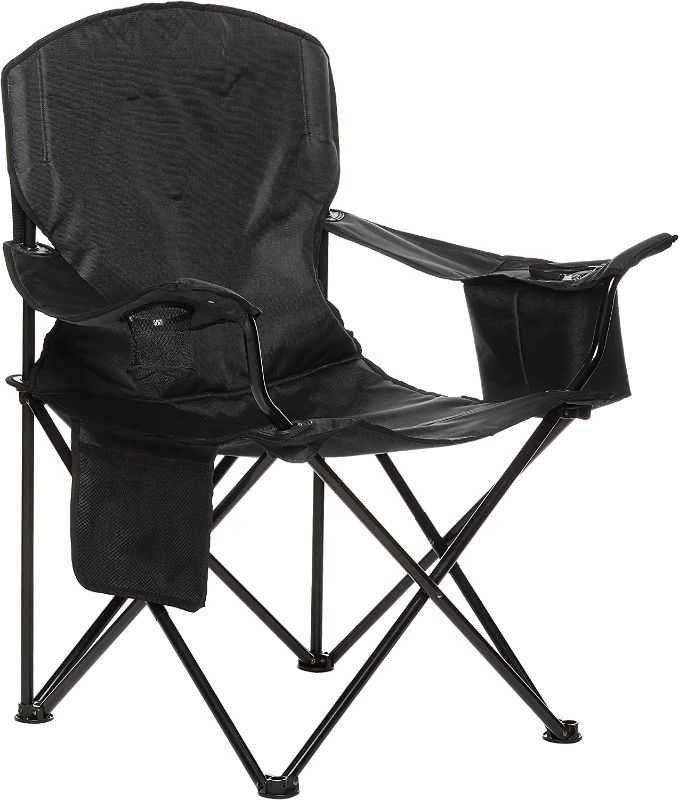 Photo 1 of Amazon Basics Portable Folding Camping Chair with Carrying Bag and cooler 
