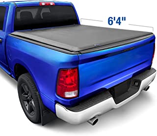 Photo 1 of (PARTS ONLY SALE; MISSING MANUAL) Tyger Auto T1 Soft Roll Up Truck Bed Tonneau Cover Compatible with 2002-2018 Dodge Ram 1500 | 2019-2022 Ram 1500 Classic Only | Fleetside 6'4" Bed (76") | without RamBox | TG-BC1D9014 , Black
