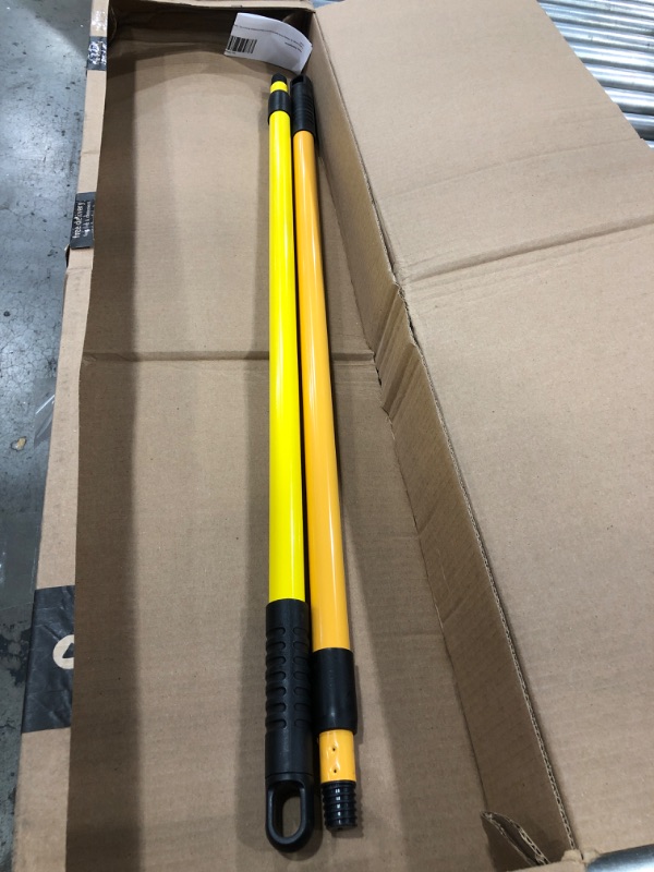 Photo 2 of (MISSING BOTH BROOM ENDS) FURemover XL Heavy Duty and Original Indoor/Outdoor Broom Set, Standard and Extra Large, Black and Yellow (Model: 2385A6-AMZ)