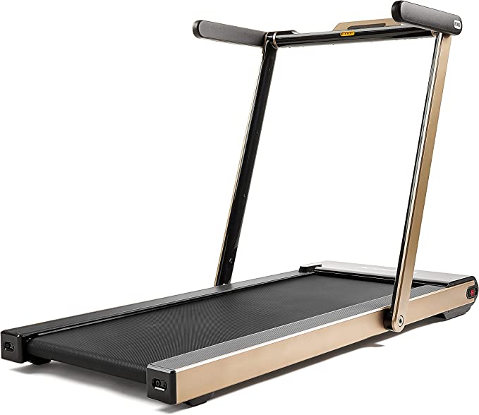 Photo 1 of (NOT FUNCTIONAL; DENTED/SCRATCHED) Sunny Health & Fitness ASUNA Premium Slim Folding Treadmill Running Machine with Speakers for Home Gyms
