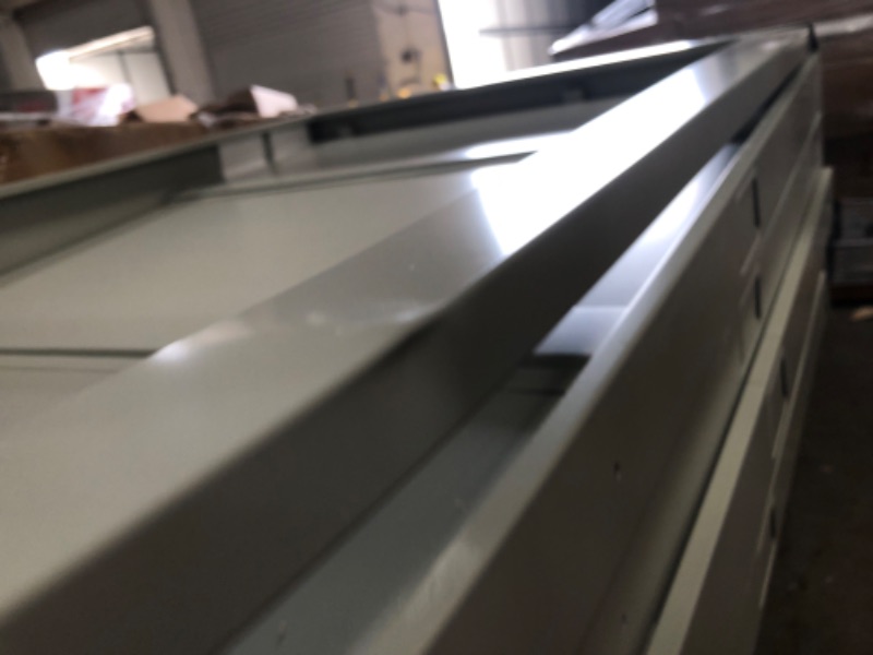 Photo 1 of (BENT/DENTED/SCRATCHED; MISSING HARDWARE/HANDLES) Safco Products 4972LG Facil Steel Flat File, Medium (Optional Base Sold Separately), Light Gray