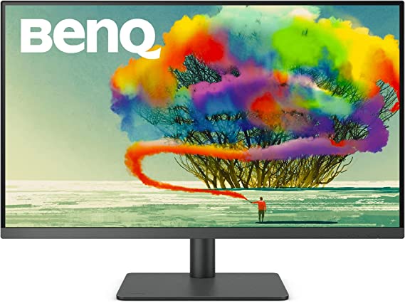 Photo 1 of BenQ PD3205U 32 inch 4K UHD IPS Monitor USB-C, 99% sRGB and Rec.709, HDR10, Ergonomic Design, Eye-Care, Built-In Speakers

-powers on 