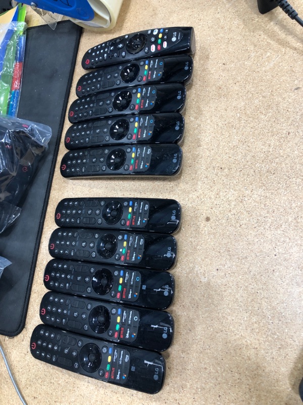 Photo 1 of bundle of 10 LG remotes 