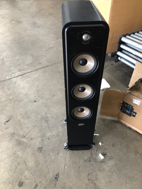 Photo 2 of Polk Signature Elite ES60 Tower Speaker - Hi-Res Audio Certified and Dolby Atmos & DTS:X Compatible, 1" Tweeter & Three 6.5" Woofers, Power Port Technology for Effortless Bass, Stunning Black

-MINOR CRACK TOWARDS THE TOP 