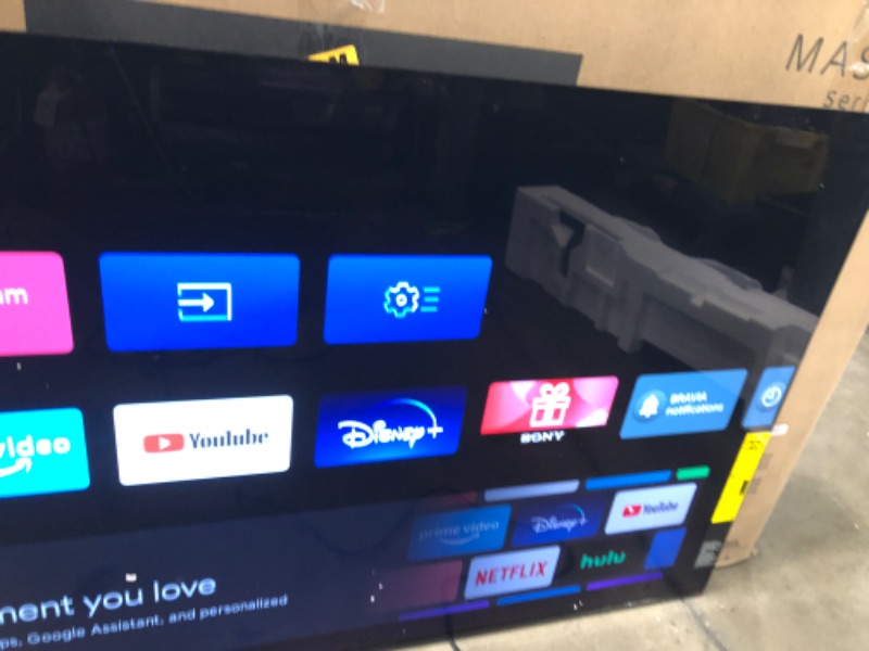 Photo 2 of Sony A90J 55 Inch TV: BRAVIA XR OLED 4K Ultra HD Smart Google TV with Dolby Vision HDR and Alexa Compatibility XR55A90J- 2021 Model

-MIGHT BE MISSING SOME HARDWARE FOR LEGS 
-POWERS ON 