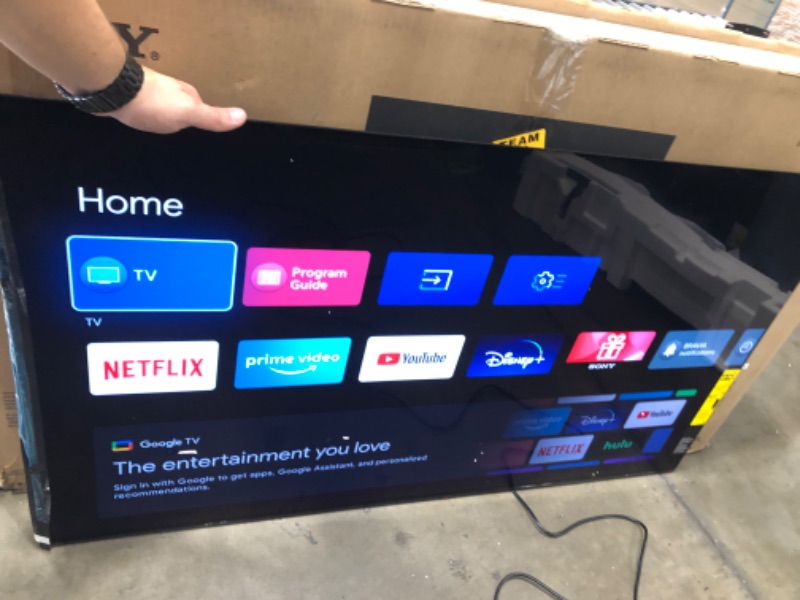 Photo 4 of Sony A90J 55 Inch TV: BRAVIA XR OLED 4K Ultra HD Smart Google TV with Dolby Vision HDR and Alexa Compatibility XR55A90J- 2021 Model

-MIGHT BE MISSING SOME HARDWARE FOR LEGS 
-POWERS ON 