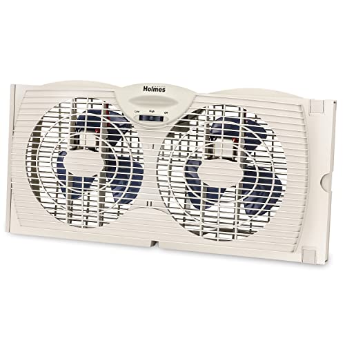 Photo 1 of Holmes Dual Blade Manual Window Fan with Reversible Air Flow
