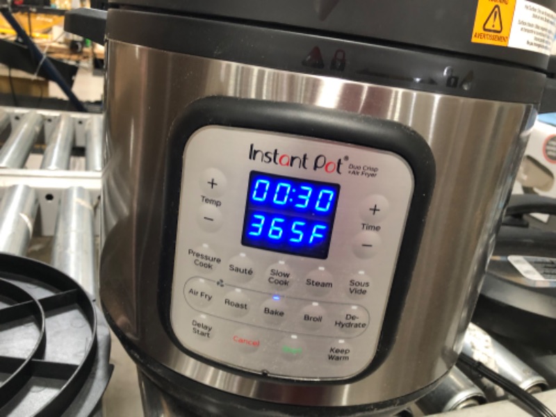 Photo 6 of (DENTED) Instant Pot 8 qt 11-in-1 Air Fryer Duo Crisp + Electric Pressure Cooker