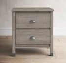 Photo 1 of (DAMAGED BACK CORNER) Baja Nightstand, driftwood finish