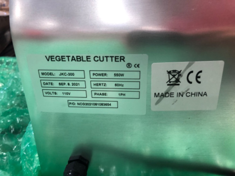 Photo 5 of (MISSING MANUAL) Vevor Vegetable Cutter