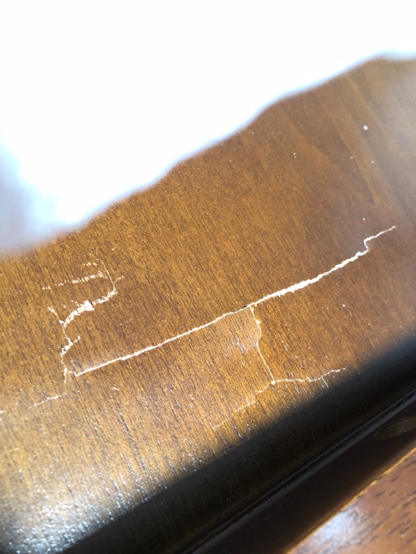 Photo 3 of (PUNCTURED WALL; CRACKED ENDS) Atlantic Furniture Madison Headboard, Queen, Walnut,AR286844