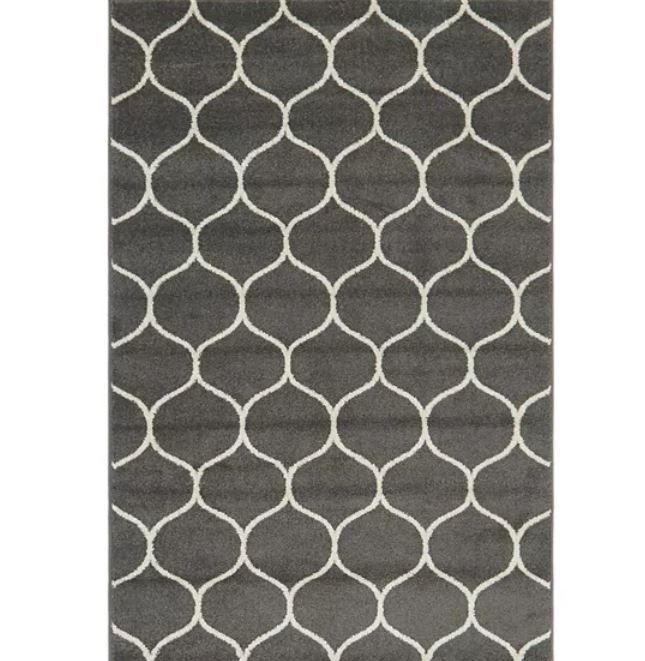 Photo 1 of 4'x6' Unique Loom Rounded Trellis Frieze Rug
