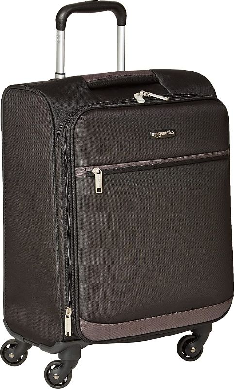 Photo 1 of Amazon Basics Nylon 53.5 cms Soft Suitcase (N802148010_Black)
