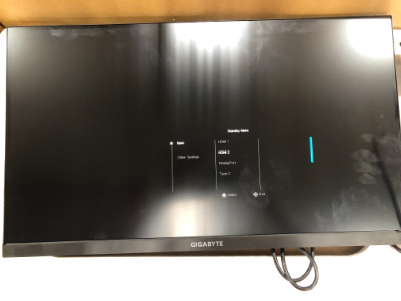 Photo 2 of GIGABYTE M28U 28" 144Hz Gaming Monitor, 3840 x 2160 SS IPS Display, 2ms (MPRT) Response Time, 9?4% DCI-P3, VESA Display HDR400, FreeSync Premium Pro, 1x Display Port 1.4, 2x HDMI 2.1
