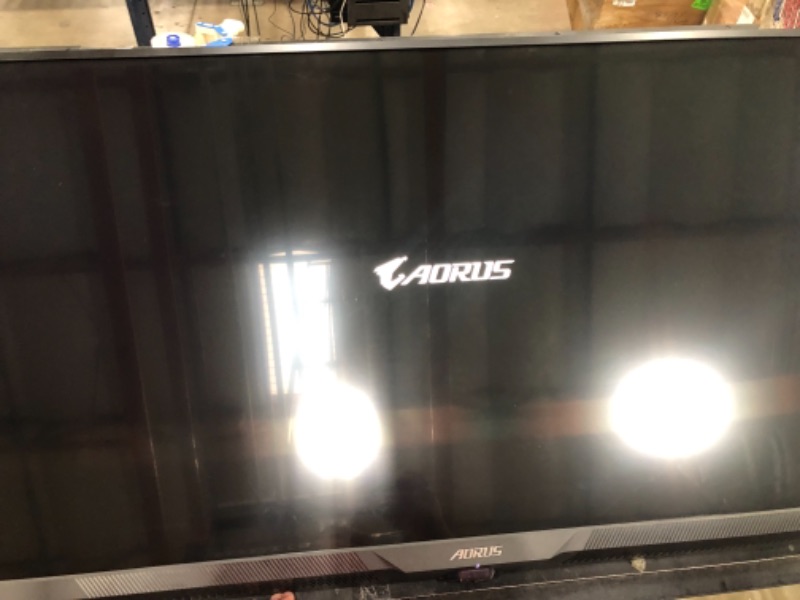 Photo 2 of AORUS FV43U 43" 144Hz 2160p HBR3, NVIDIA G-SYNC Compatible, Exclusive Built-in ANC, 3840x2160 Display, 1ms Response Time, HDR, 96% DCI-P3, 1x DisplayPort 1.4, 2X HDMI 2.1, 2X USB 3.0, 1x USB C
