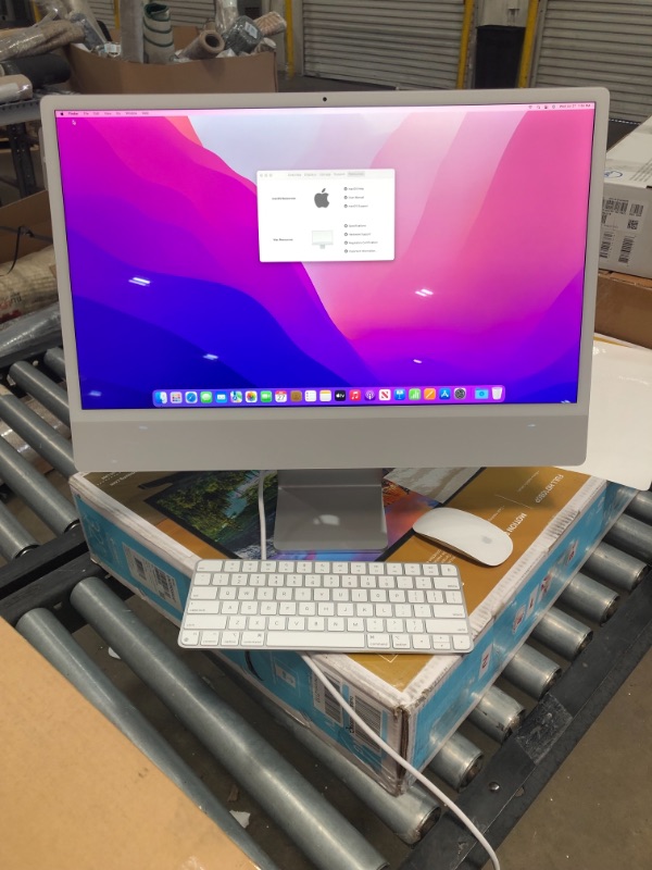 Photo 6 of APPLE 24" iMac® with Retina 4.5K display - Apple M1 - 8GB Memory - 256GB SSD (Latest Model) - Silver
