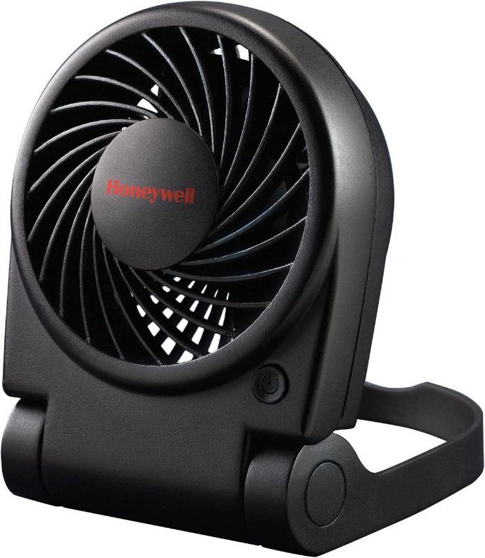 Photo 1 of **MISSING POWER CORD** Honeywell HTF090B Turbo on the Go Personal Fan, Black – Small, Portable Fan
