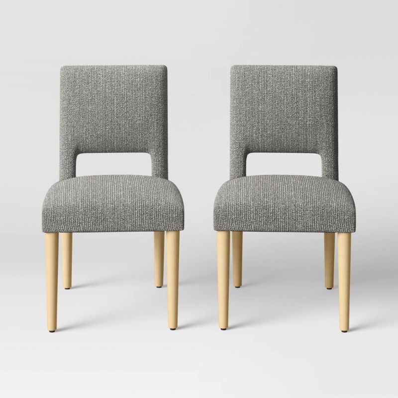 Photo 1 of 2pk York Open Back Dining Chairs - Threshold™
