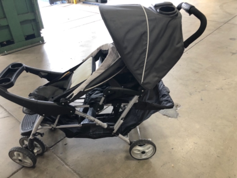 Photo 2 of Graco DuoGlider Double Stroller | Lightweight Double Stroller with Tandem Seating, Glacier
