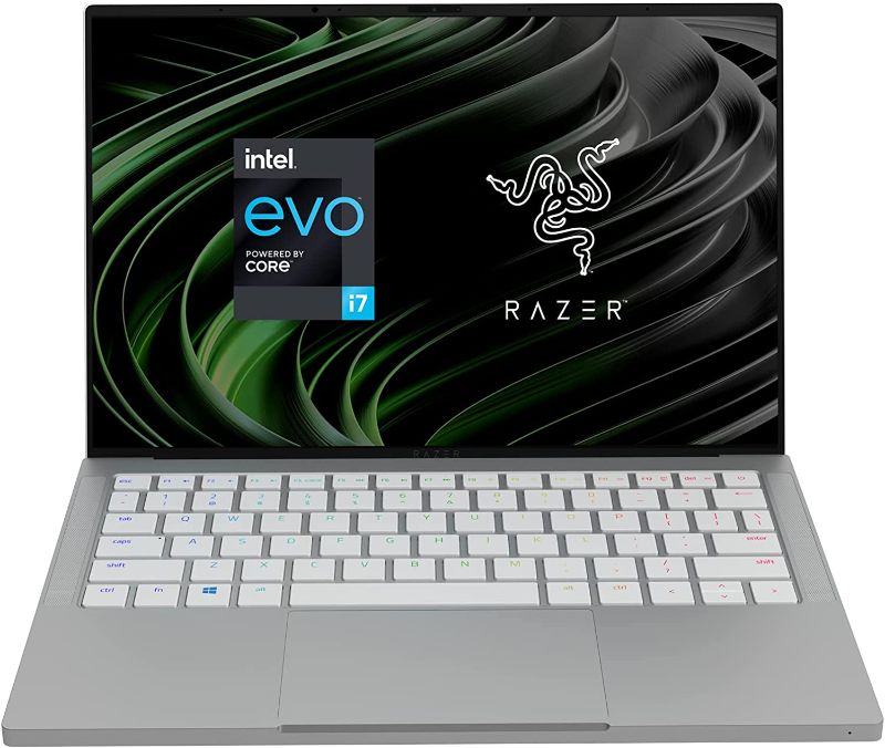 Photo 1 of **LOCKED NEEDS TO BE RESET ****Razer Book 13 Laptop: Intel Core i7-1165G7 4 Core, Intel Iris Xe, 13.4" UHD 60Hz (1920x1200), 16GB RAM, 1TB SSD PCIe M.2 - Windows 11 - CNC Aluminum - Chroma RGB - Thunderbolt 4 - Mercury White
