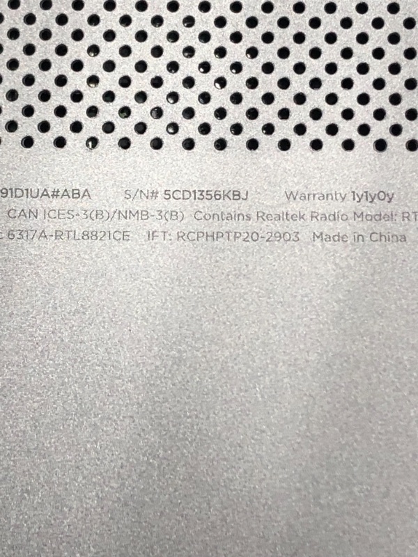 Photo 6 of ***LOCKED COULD NOT RESET ***HP 15.6" Laptop, Intel Core i3-1115G4, 8GB RAM, 256GB SSD, Windows 10 Home, Natural Silver, 15-dy2091wm
