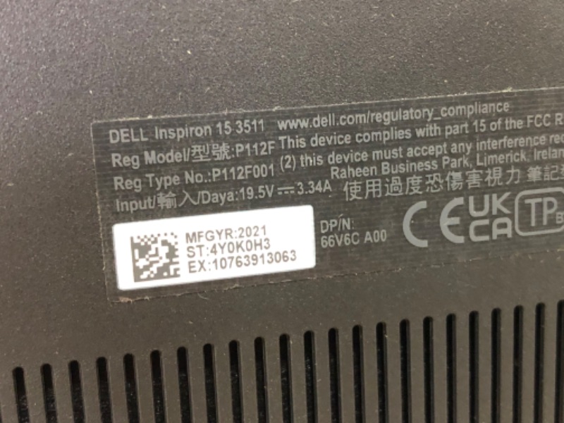 Photo 4 of **MISSING CHARGER* 2021 Dell Inspiron 15 3000 3511 15.6 Business Laptop 11th Gen Intel Core i5-1135G7 4-Core, 16G RAM 1TB SSD 15.6 FHD Touch Screen, Intel UHD Graphics, WiFi, Bluetooth, Webcam, Windows 11 PRO
