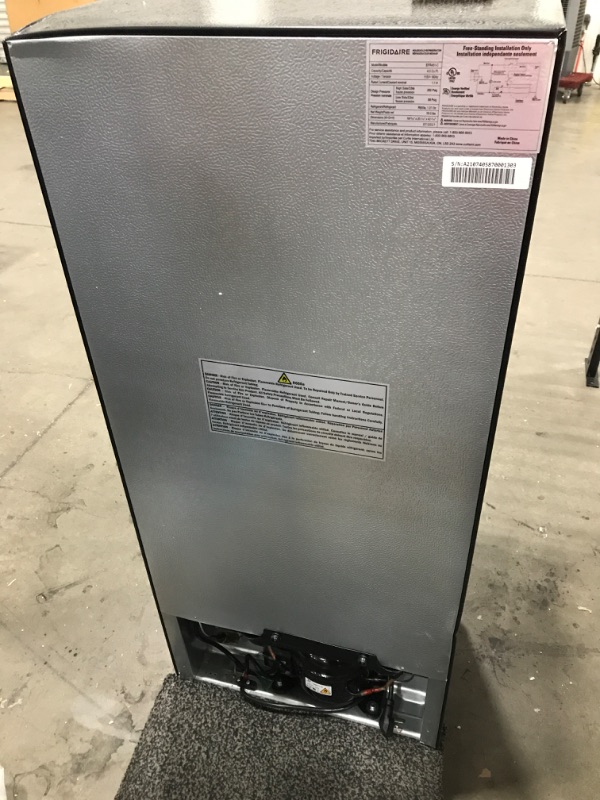 Photo 5 of **MINOR DAMAGE** Frigidaire EFR451 2 Door Refrigerator/Freezer, 4.6 cu ft, Platinum Series, Stainless Steel, Double
