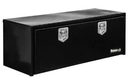 Photo 1 of **MINOR DENT** Buyers Products Company
18 in. x 18 in. x 48 in. Gloss Black Steel Underbody Truck Tool Box