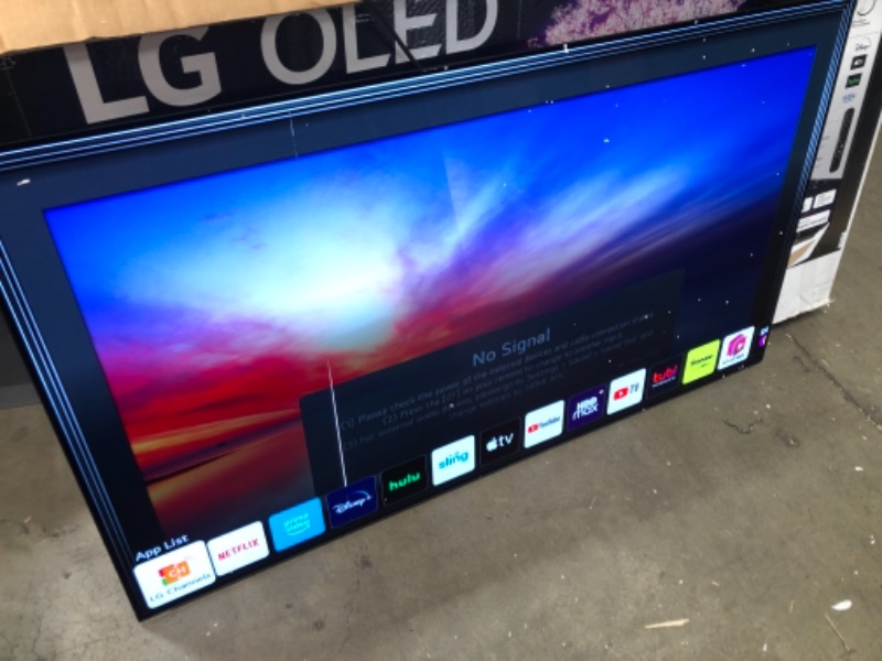 Photo 2 of ***SCREEN HAS A LINE ON IT***LG OLED C1 Series 65” Alexa Built-in 4k Smart TV, 120Hz Refresh Rate, AI-Powered 4K, Dolby Vision IQ and Dolby Atmos, WiSA Ready, Gaming Mode (OLED65C1PUB, 2021)
