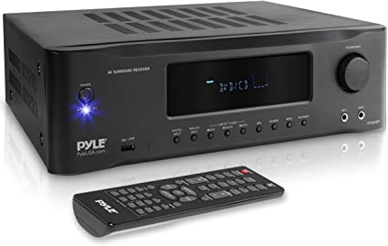 Photo 1 of PYLE PT694BT - Hi-Fi Bluetooth Home Theater Receiver - 5.2-Ch Surround Sound Stereo Amplifier System with 4K Ultra HD Support, MP3/USB/AM/FM Radio (1000 Watt MAX)
