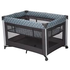 Photo 1 of **PHOTO FOR REFERENCE**Babideal Dottie Playard with Bassinet-Grey Dot
