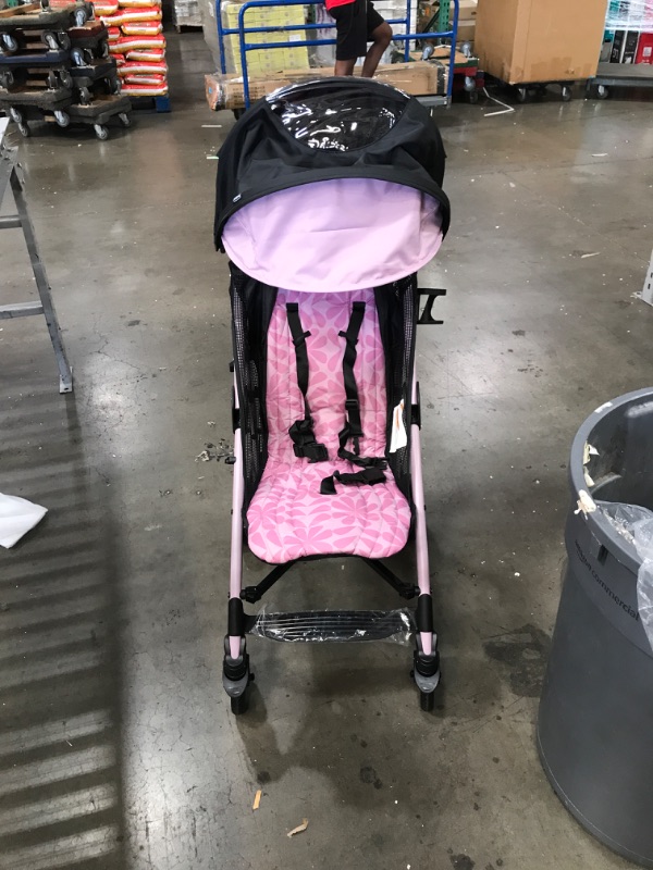 Photo 2 of Chicco Liteway® Stroller, Compact Fold Baby Stroller with Canopy, Lightweight Aluminum Frame Umbrella Stroller, for Use with Babies and Toddlers up to 40 lbs. | Petal/Pink
