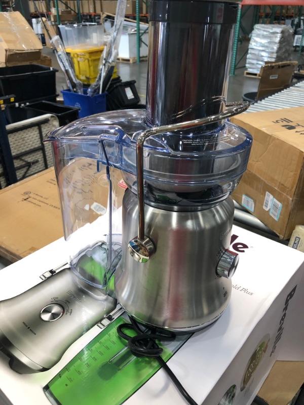 Photo 2 of **PARTS ONLY**Breville BJE530BSS Juice Fountain Cold Plus Centrifugal Juicer, Brushed Stainless Steel
