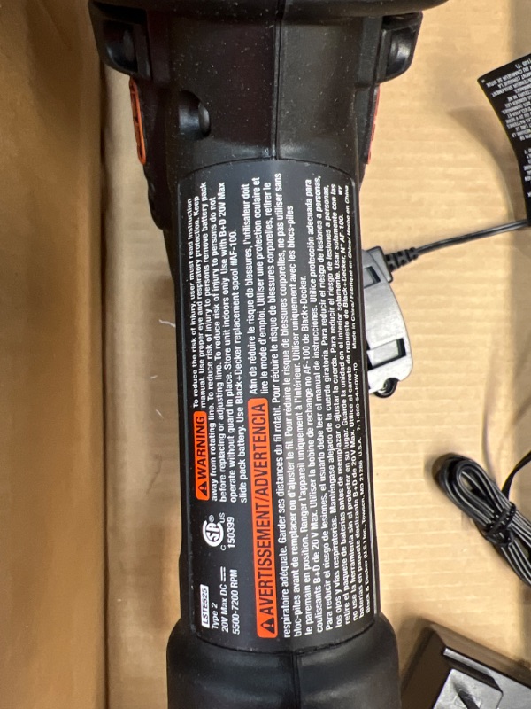Photo 1 of BLACK+DECKER 20V Max String Trimmer/Edger
