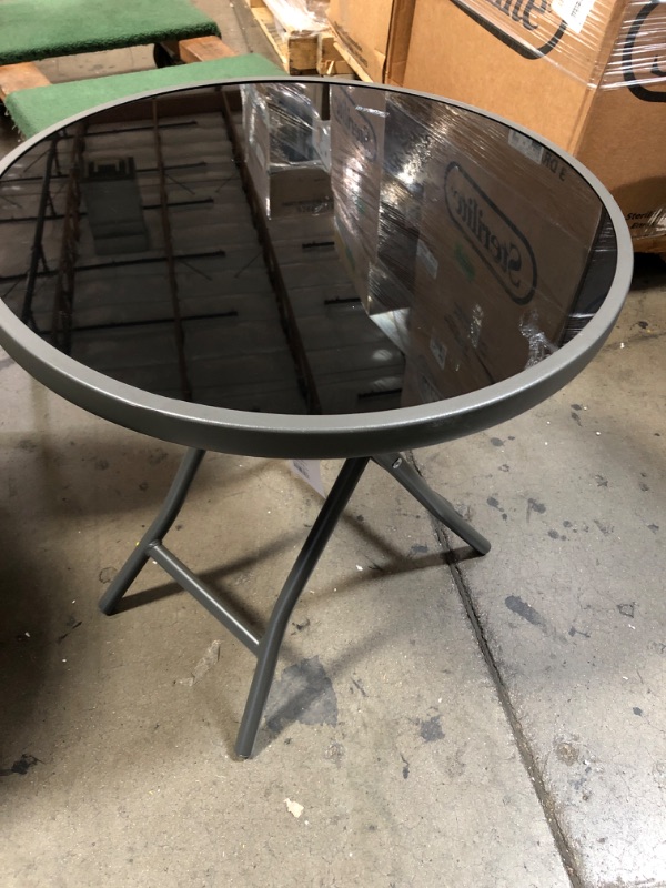 Photo 2 of 18" Folding Round Patio Accent Table - Room Essentials™

