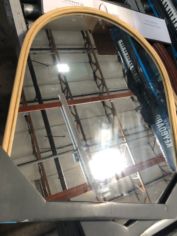 Photo 1 of 22" x 28" Natural Rattan Mirror with Wrapping - Threshold
