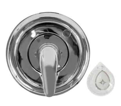 Photo 1 of 1-Handle Valve Trim Kit in Chrome for MOEN Tub/Shower Faucets (Valve Not Included)
