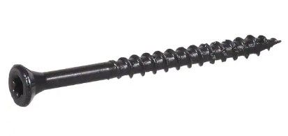 Photo 1 of 3 in. Black Exterior Self-Starting Star Drive Flat Head Deck Screw #9 (5 lbs./365 pcs)
