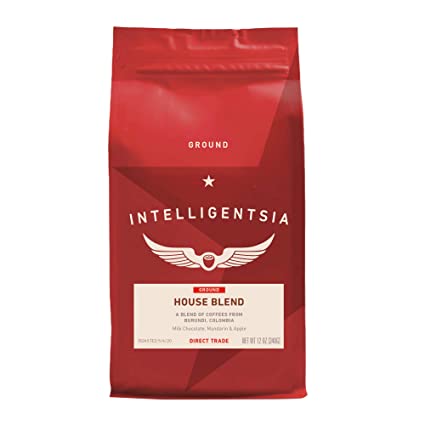 Photo 1 of ** EXPIRES JAN2022** NOT REFUNDABLE Intelligentsia Coffee, Light Roast Ground Coffee - House 12 Ounce Bag with Flavor Notes of Milk Chocolate, Citrus, and Apple
