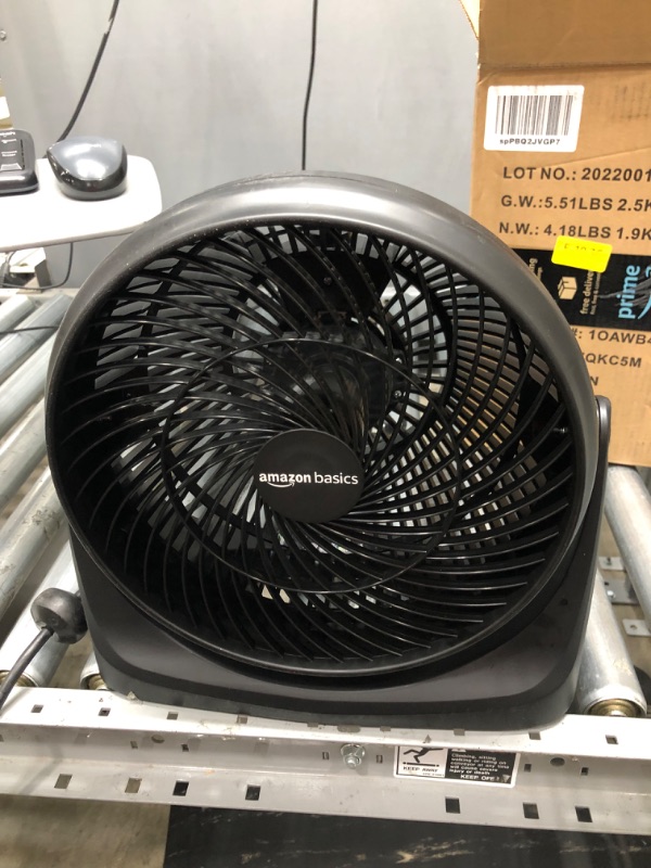 Photo 2 of Amazon Basics 3 Speed Small Room Air Circulator Fan, 11-Inch
