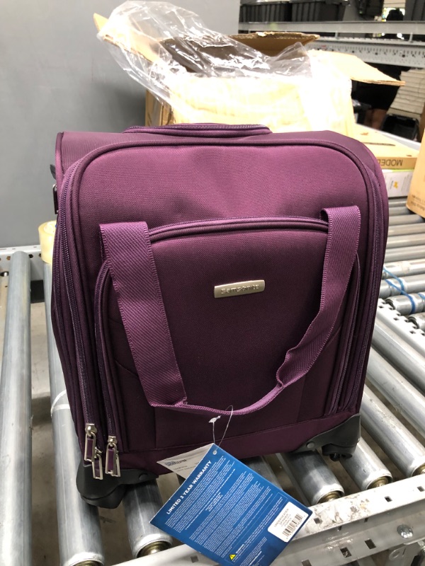 Photo 1 of Samsonite Underseat Carry-On Spinner with USB Port, Purple, One Size
