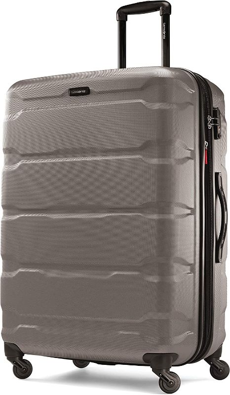Photo 1 of (Lighter color in person)
Samsonite Omni PC Hardside Expandable Luggage with Spinner Wheels, Silver, Checked-Large 28-Inch
