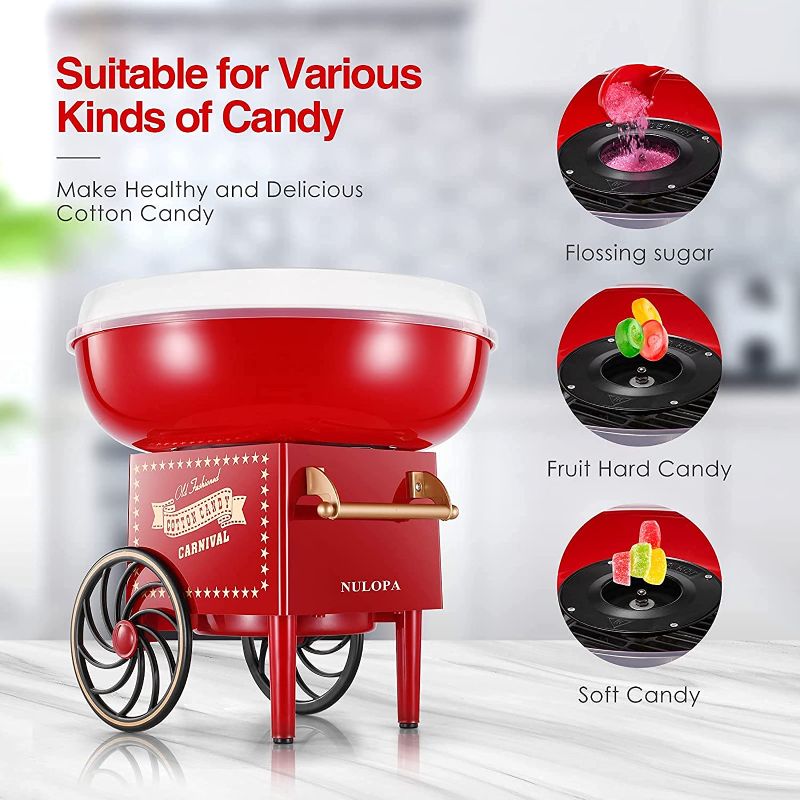 Photo 1 of Cotton Candy Machine Candy Sugar Floss Maker with Red Vintage Design just the machine 