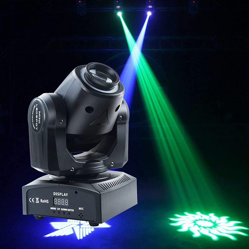 Photo 1 of Stage Lights - Moving Head Dj Lights 8 Gobos 8 Colors 10/12CH DMX 512 with Sound Activated