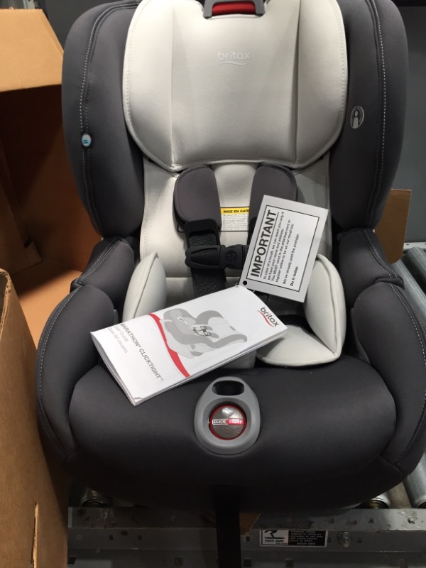 Photo 2 of Britax Marathon Clicktight Convertible Car Seat, Mod Ivory SafeWash