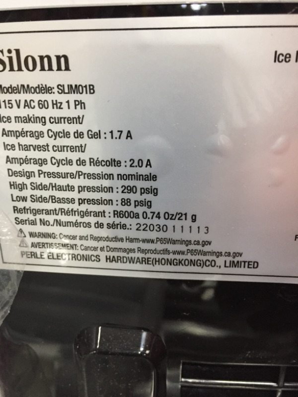 Photo 4 of Silonn Ice Makers Countertop, 9 Cubes Ready in 6 Mins, 26lbs in 24Hrs, Self-Cleaning Ice Machine