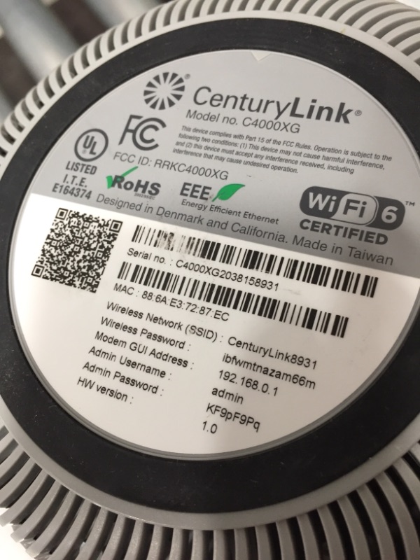 Photo 3 of CENTURYLINK Greenwave C4000XG