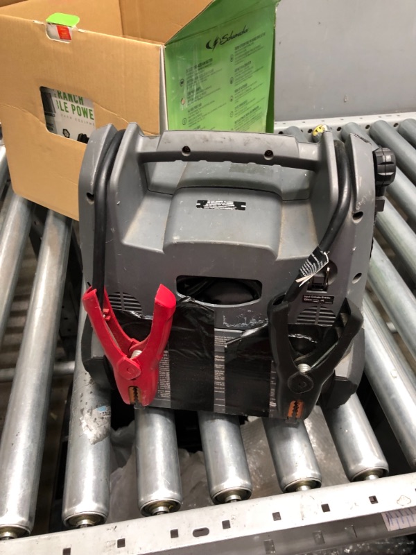 Photo 4 of ***PARTS ONLY*** Schumacher FR01337 Rechargeable AGM Jump Starter for Gas, Diesel Vehicles - 1200A with Air Compressor and 12V USB/AC Power Station to Charge Phones, Accessories
