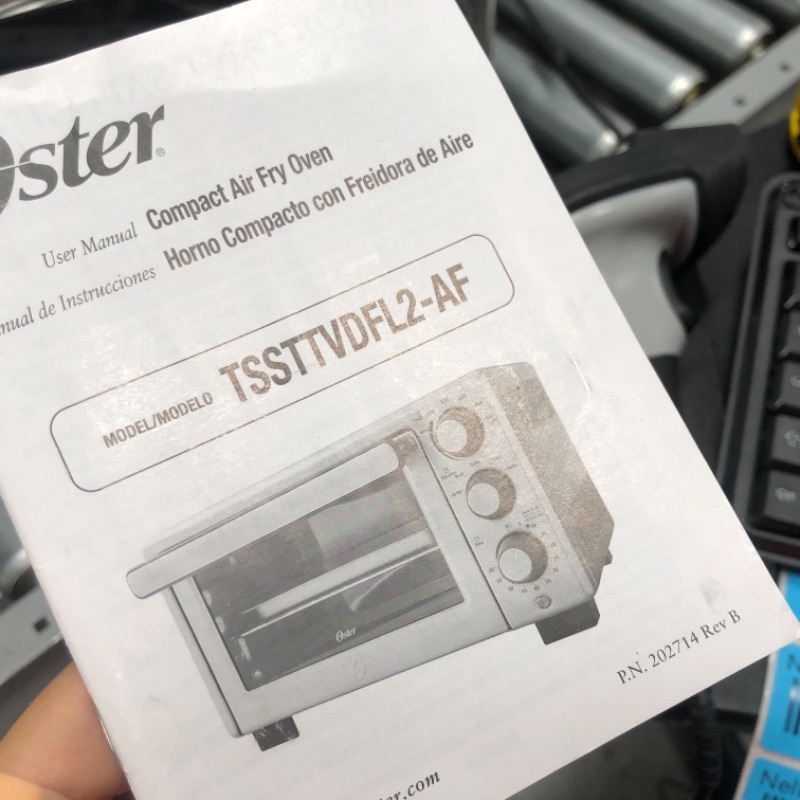 Photo 3 of 
***INCOMPLETE*** Oster Compact Countertop Oven With Air Fryer - Stainless Steel