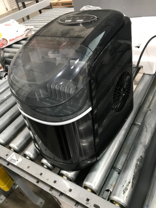 Photo 1 of ***PARTS ONLY*** Ice Maker Machine for Countertop, Self-Cleaning Function, 26Lbs/24H Portable Ice Maker, 9 Ice Ready in 6 Mins, Compact Ice Maker with Ice Scoop & Basket for Home Use/Party/Camping (Black)
